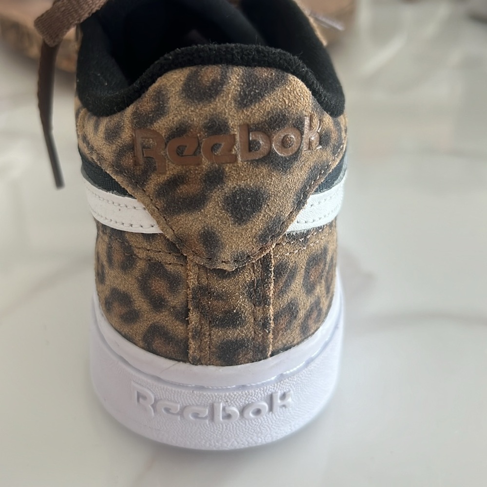 Reebok Club C Double Revenge Tennis Shoe Cheetah Print - Picture 6 of 7
